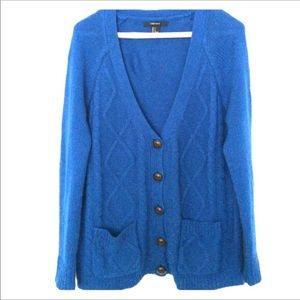 Royal blue boyfriend cardigan
